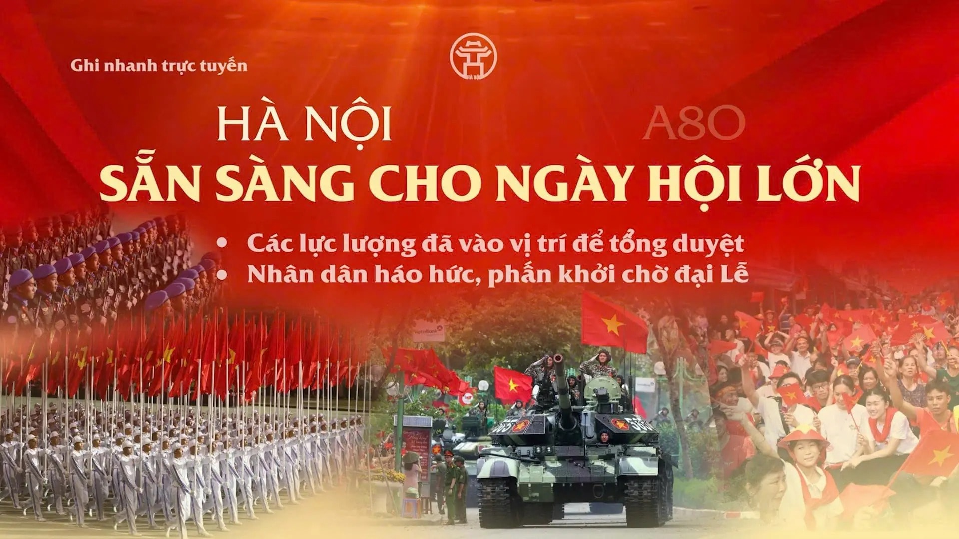 [TRỰC TIẾP] Chương trình tổng duyệt Lễ diễu binh kỷ niệm 80 năm Quốc khánh