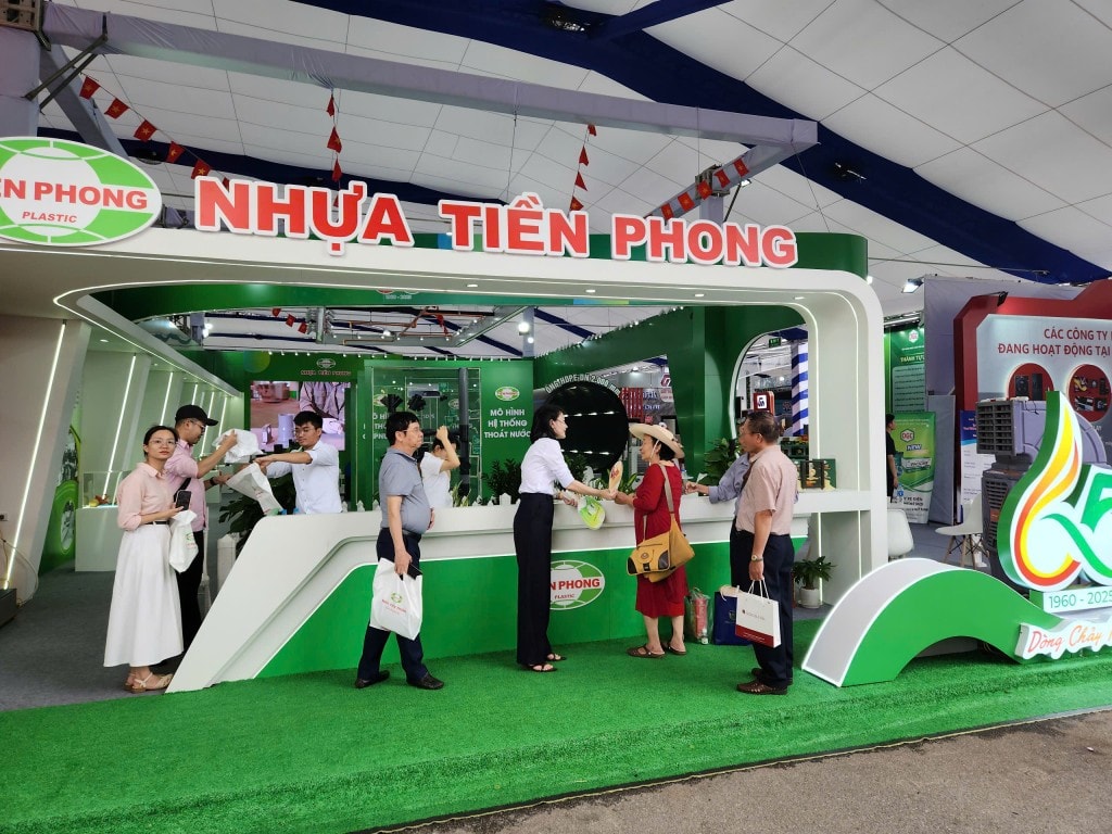 Gian hàng của công ty Nhựa Tiền Phong