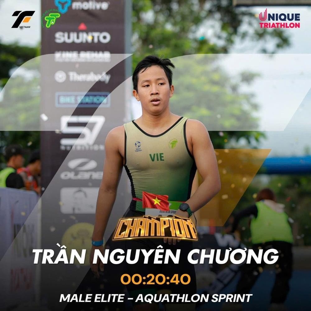 Trần Nguyên Chương dành Chức vô địch tại giải Triathlon TP.HCM Trần Nguyên Chương dành Chức vô địch tại giải Triathlon TP.HCM