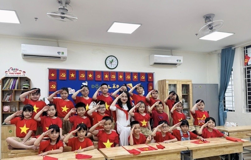 Thầy và trò Thủ đô rộn ràng trong không khí hân hoan chào mừng Đại lễ 80 năm Quốc khánh 2/9