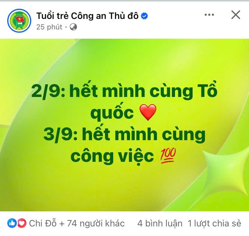 Tinh thần “2/9 hết mình cùng Tổ quốc – 3/9 hết mình cùng công việc” đang trở thành “khẩu hiệu ngầm” của nhiều bạn trẻ