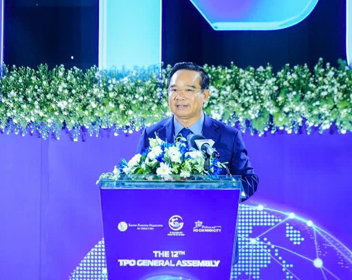 Chủ tịch UBND TP.Hồ Chí Minh Nguyễn Văn Được phát biểu khai mạc