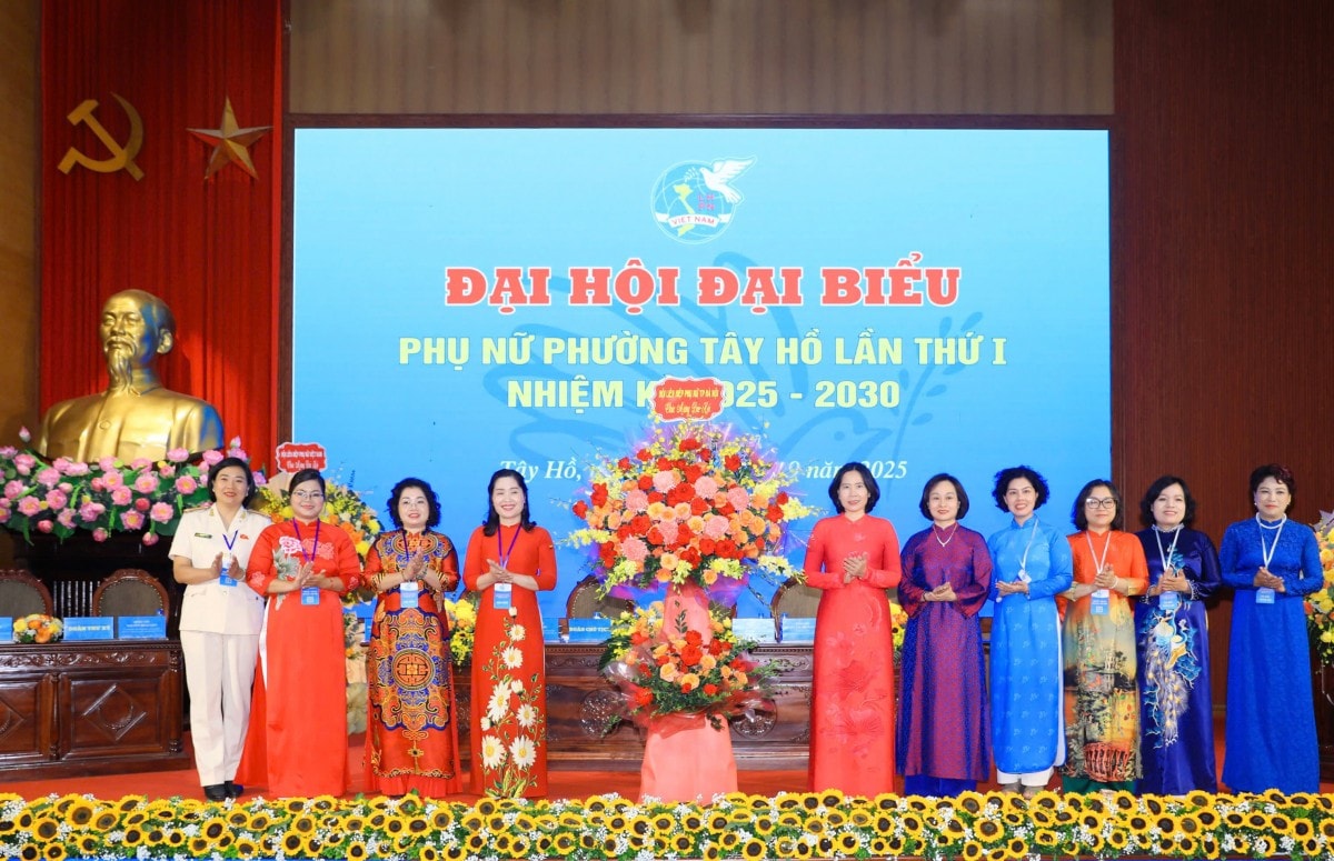 Hội LHPN phường Tây Hồ tổ chức thành công Đại hội đại biểu phụ nữ phường lần thứ I