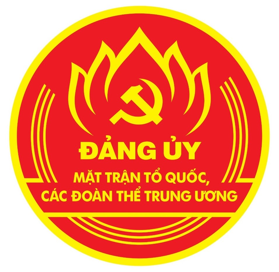 Logo Đảng ủy MTTQ, các đoàn thể Trung ương. Ảnh: BTC cung cấp.
