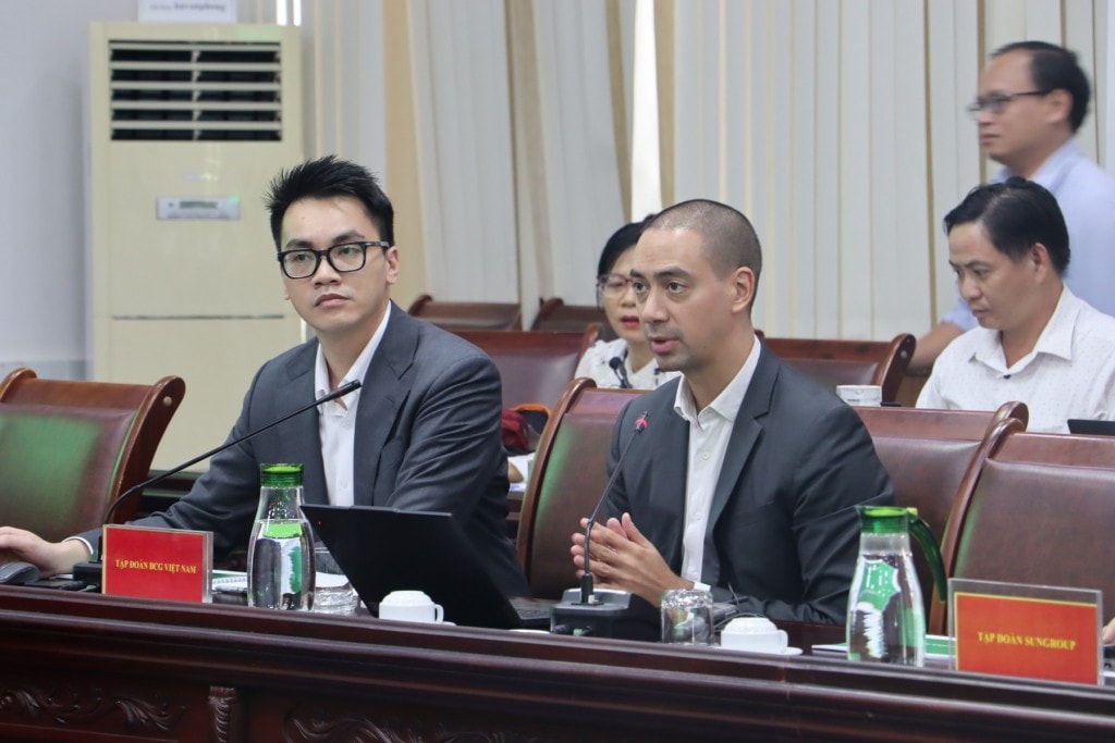 Đại diện Tập đoàn BCG Việt Nam phát biểu tại cuộc họp