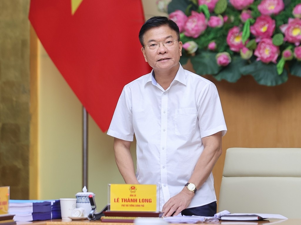 Phó Thủ tướng Lê Thành Long phát biểu tại phiên họp - Ảnh: VGP/Nhật Bắc
