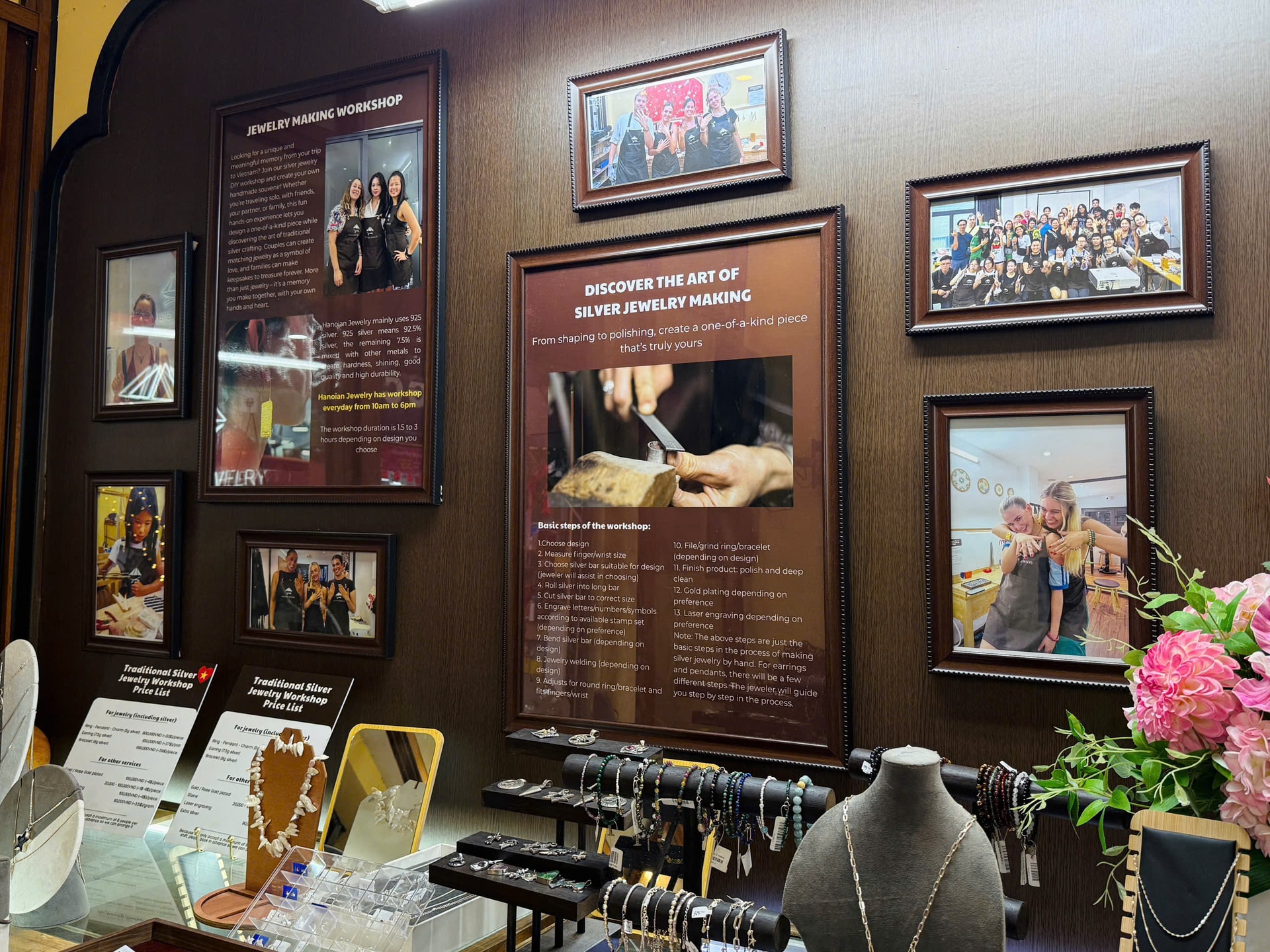 Workshop Hanoian jewelry là điểm đến cho giới trẻ thư giãn mỗi dịp cuối tuần.