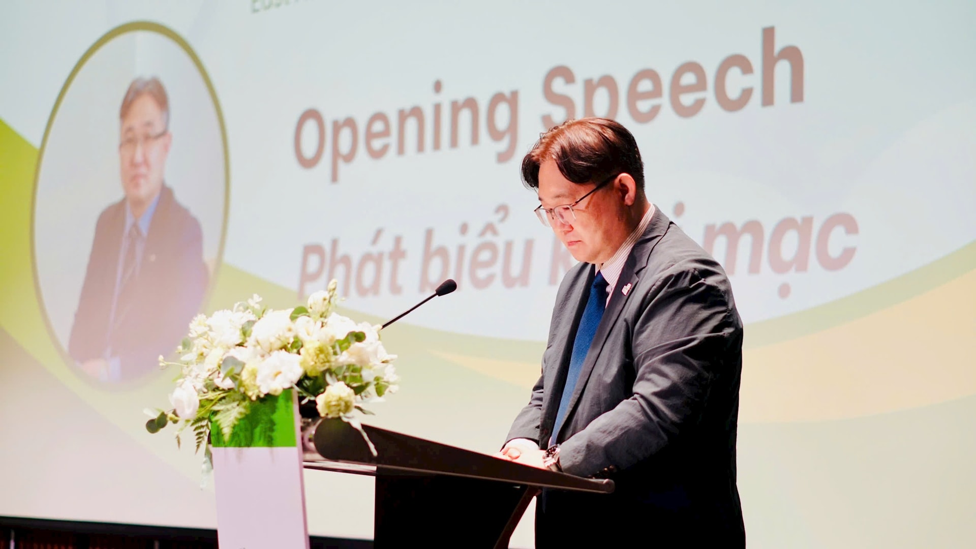 Trưởng Đại diện GNI tại Việt Nam Park Dong Chul phát biểu tại buổi lễ. Ảnh: Hiên Nguyễn.