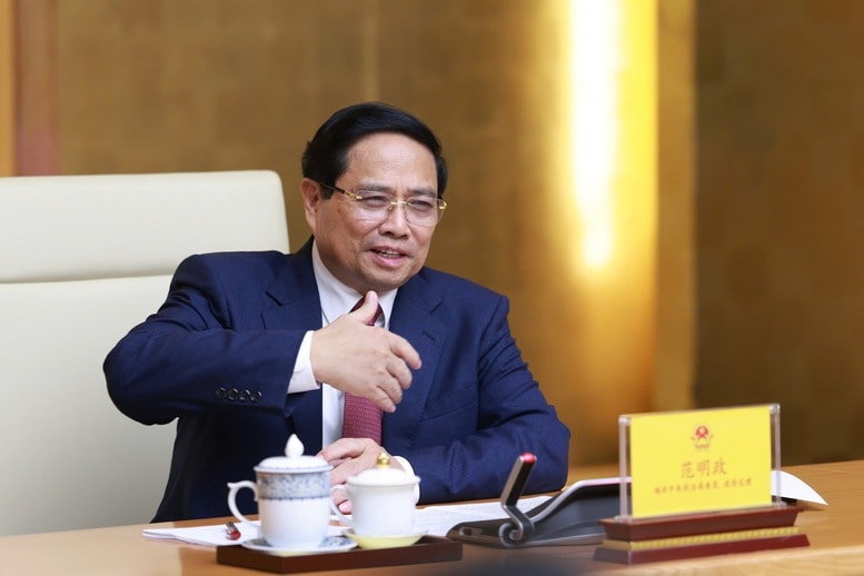 Thủ tướng Phạm Minh Chính tiếp Bí thư Tỉnh ủy Sơn Đông (Trung Quốc)- Ảnh 2.