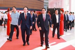 Thủ tướng Phạm Minh Chính dự và chỉ đạo Đại hội Đảng bộ thành phố Hải Phòng lần thứ I