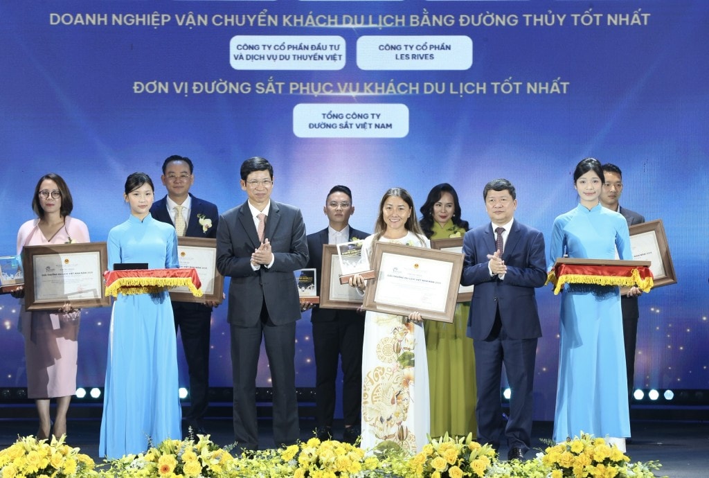 Các doanh nghiệp, đơn vị xuất sắc được vinh danh tại Lễ trao giải thưởng Du lịch Việt Nam 2025