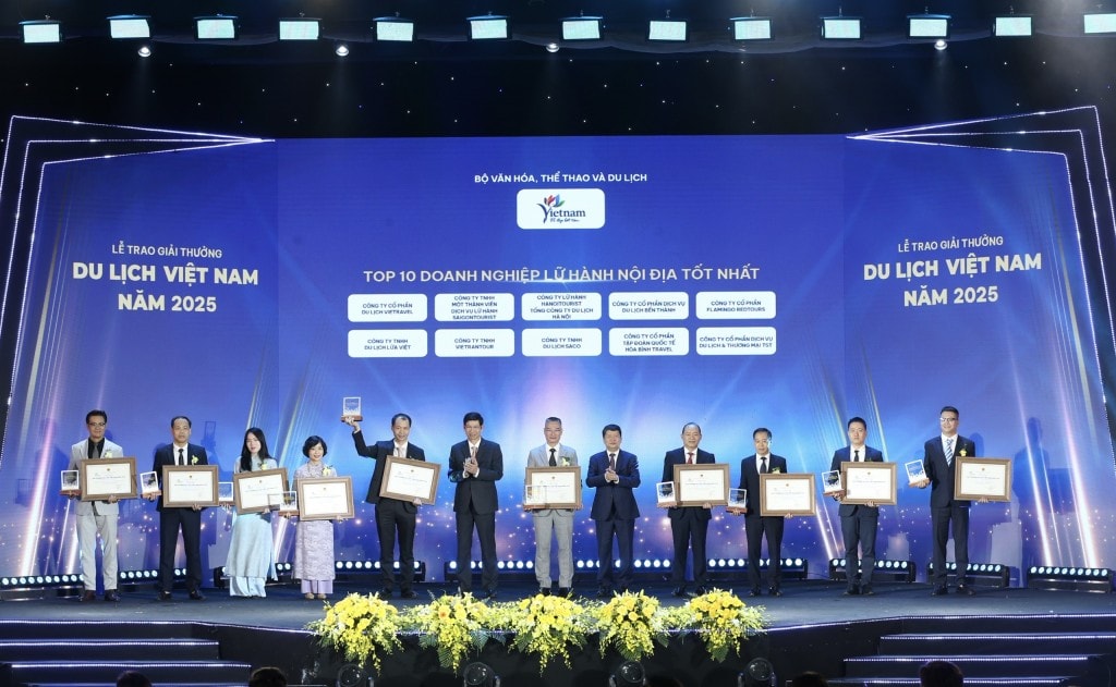Vinh danh 113 doanh nghiệp, đơn vị tiêu biểu trong lĩnh vực du lịch
