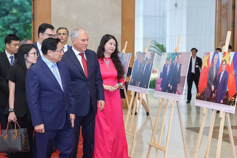 Thủ tướng Phạm Minh Chính tiếp Chủ tịch Duma Quốc gia Nga- Ảnh 1.