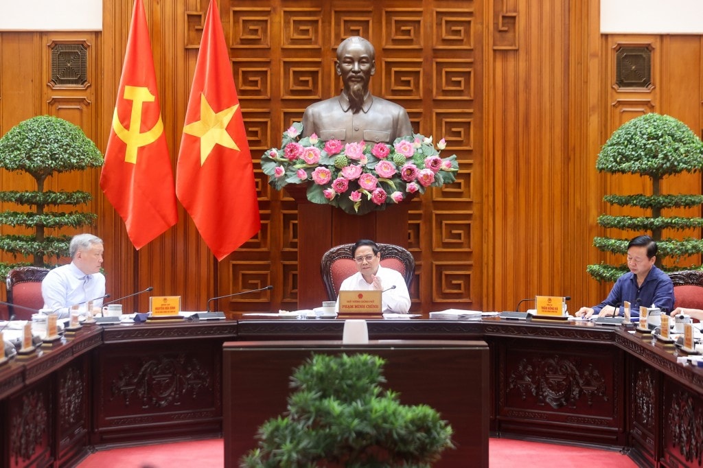 Thủ tướng nhấn mạnh văn hóa là nền tảng tinh thần, sức mạnh nội sinh, văn hóa soi đường cho quốc dân đi, văn hóa có tính dân tộc, khoa học, đại chúng - Ảnh: VGP/Nhật Bắc