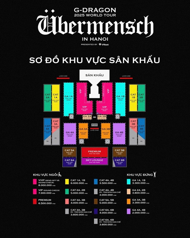 Cơn địa chấn” G-DRAGON 2025 WORLD TOUR [Übermensch] mở bán vé Day 2 tại 8Wonder Ocean City