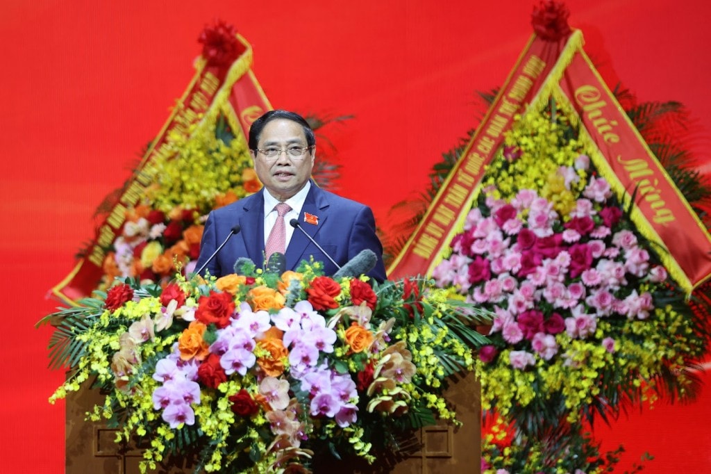 Đồng chí Phạm Minh Chính khẳng định, Đại hội là một sự kiện chính trị đặc biệt quan trọng của Đảng bộ Chính phủ - Ảnh: VGP/Nhật Bắc