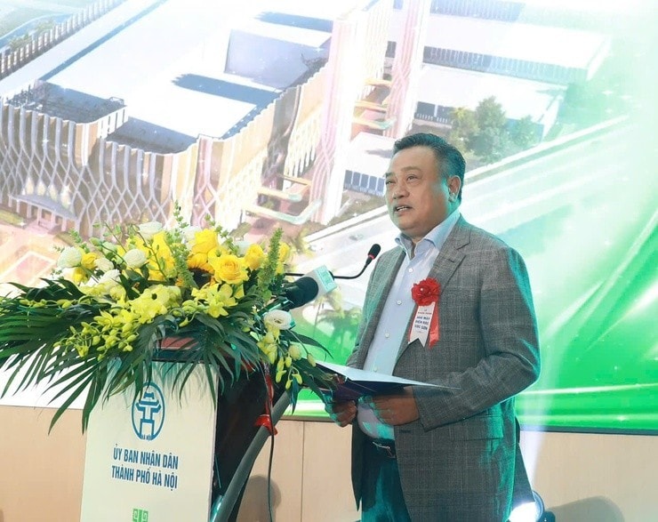 Chủ tịch UBND Thành phố Trần Sỹ Thanh phát biểu tại Lễ khánh thành