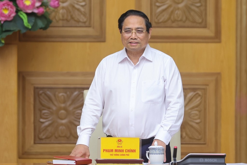 Thủ tướng Phạm Minh Chính trân trọng cảm ơn Quốc hội, đặc biệt là Chủ tịch Quốc hội Trần Thanh Mẫn thời gian qua đã luôn đồng hành, chia sẻ, tạo mọi điều kiện, phối hợp chặt chẽ với Chính phủ - Ảnh: VGP/Nhật Bắc