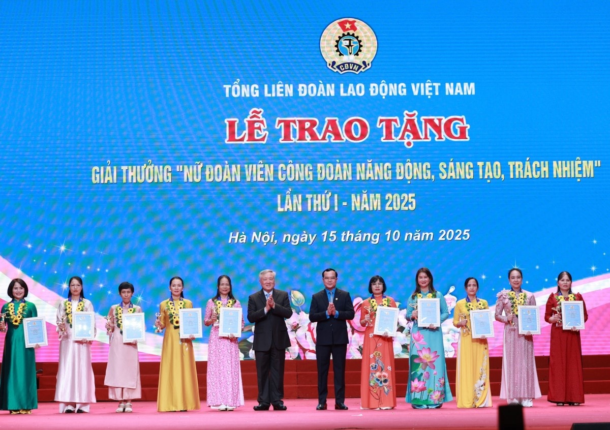 Tổng LĐLĐ Việt Nam tôn vinh 90 cá nhân, tập thể nữ năng động, sáng tạo, trách nhiệm