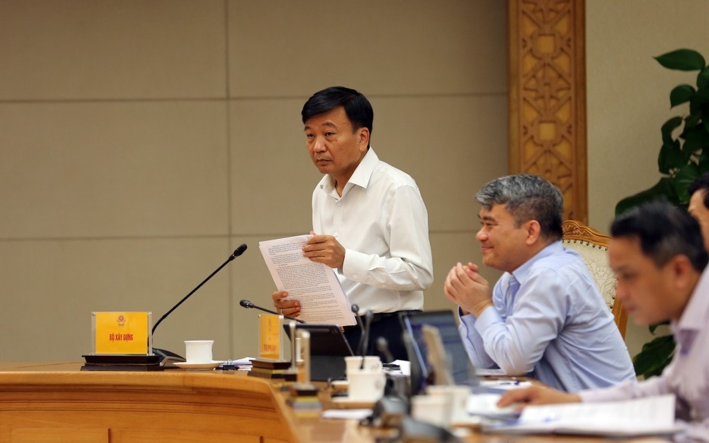 Thứ trưởng Bộ Xây dựng Nguyễn Danh Huy phát biểu - Ảnh: VGP/Minh Khôi