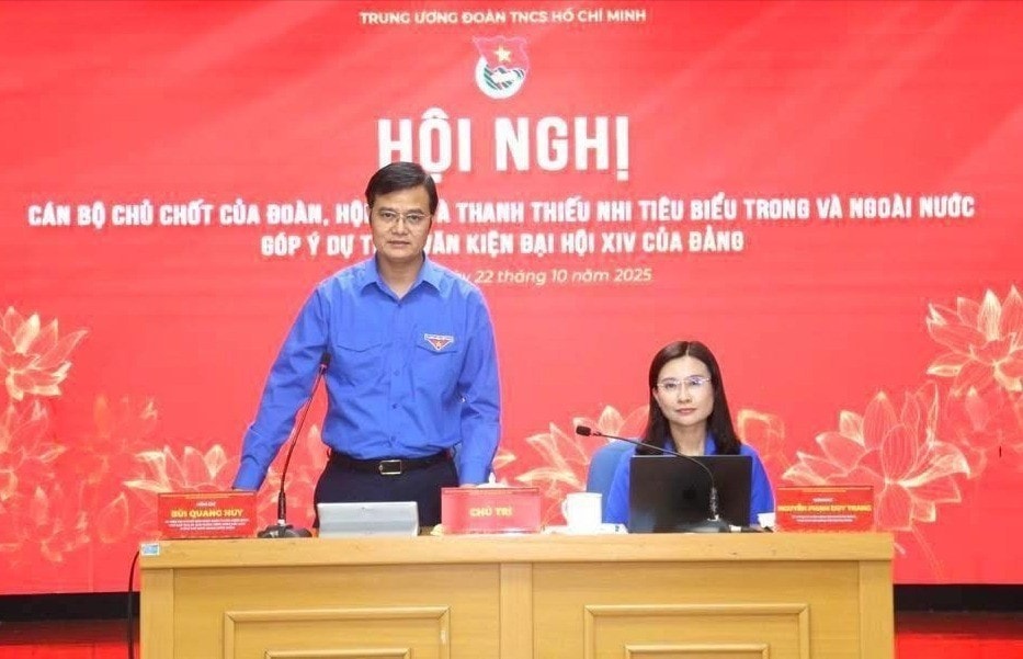 Hội nghị cán bộ chủ chốt của Đoàn, Hội, Đội và thanh thiếu nhi tiêu biểu trong và ngoài nước góp ý dự thảo văn kiện Đại hội XIV