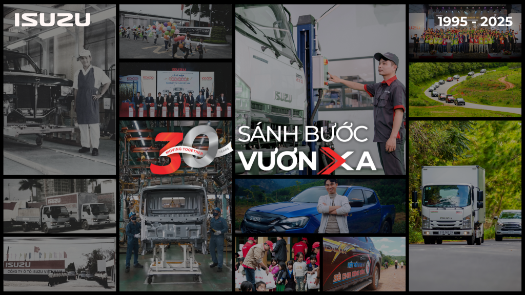 Hình ảnh chủ đạo chiến dịch kỷ niệm 30 năm thành lập của ISUZU Việt Nam