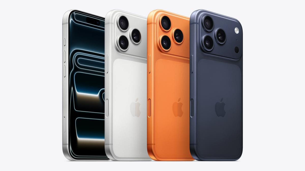 Các tùy chọn màu sắc nổi bật của iPhone 17 Pro.