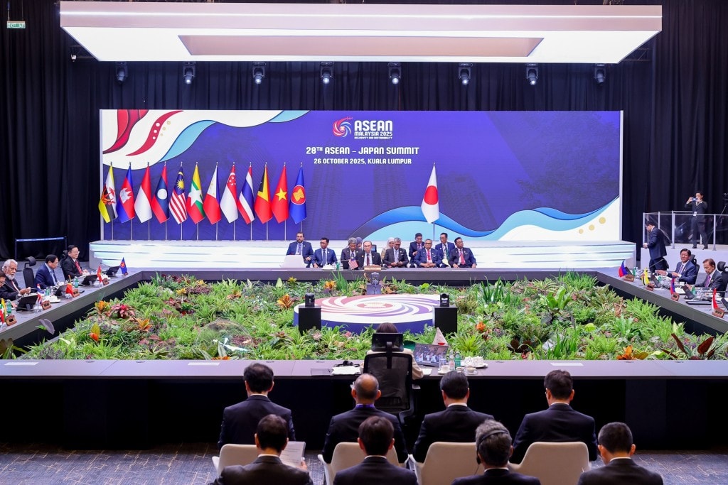 Thủ tướng Phạm Minh Chính dự Hội nghị Cấp cao ASEAN - Nhật Bản lần thứ 28 cùng các nhà lãnh đạo ASEAN và Thủ tướng Nhật Bản Takaichi Sanae - Ảnh: VGP/Nhật Bắc