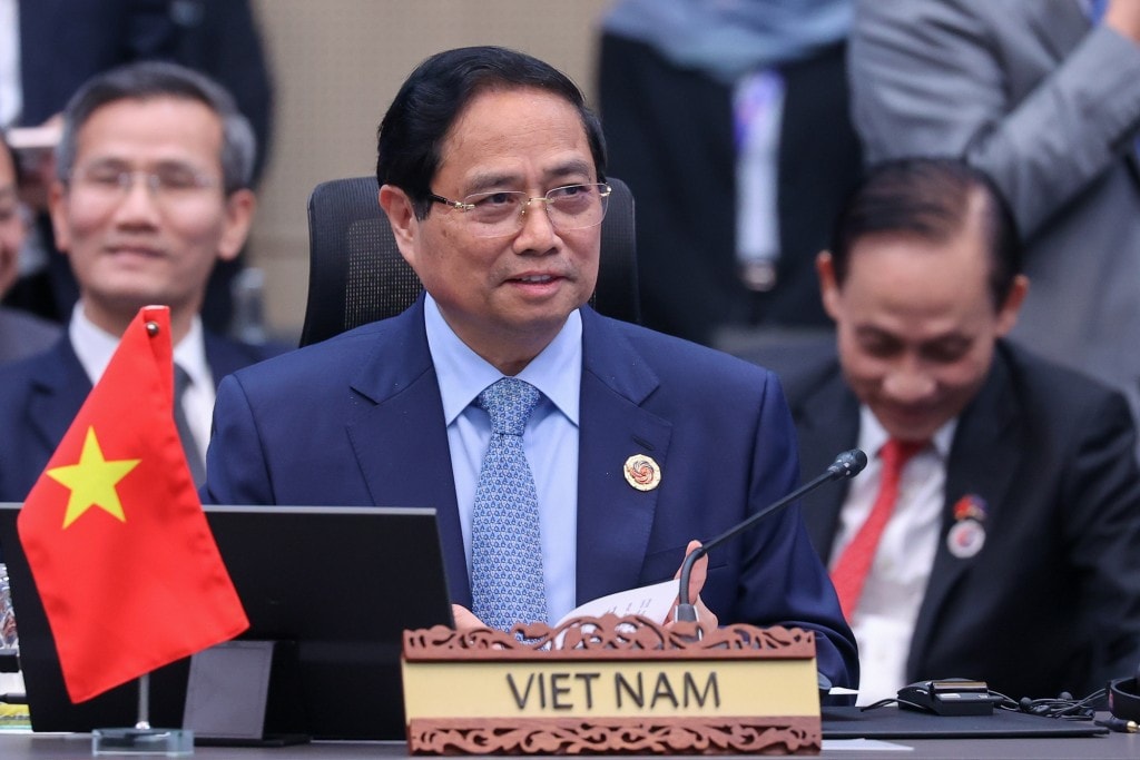 Phát biểu tại hội nghị, Thủ tướng Phạm Minh Chính nhấn mạnh: Quan hệ ASEAN - Nhật Bản cần chuyển biến mạnh mẽ với 3 trọng tâm hợp tác - Ảnh: VGP/Nhật Bắc
