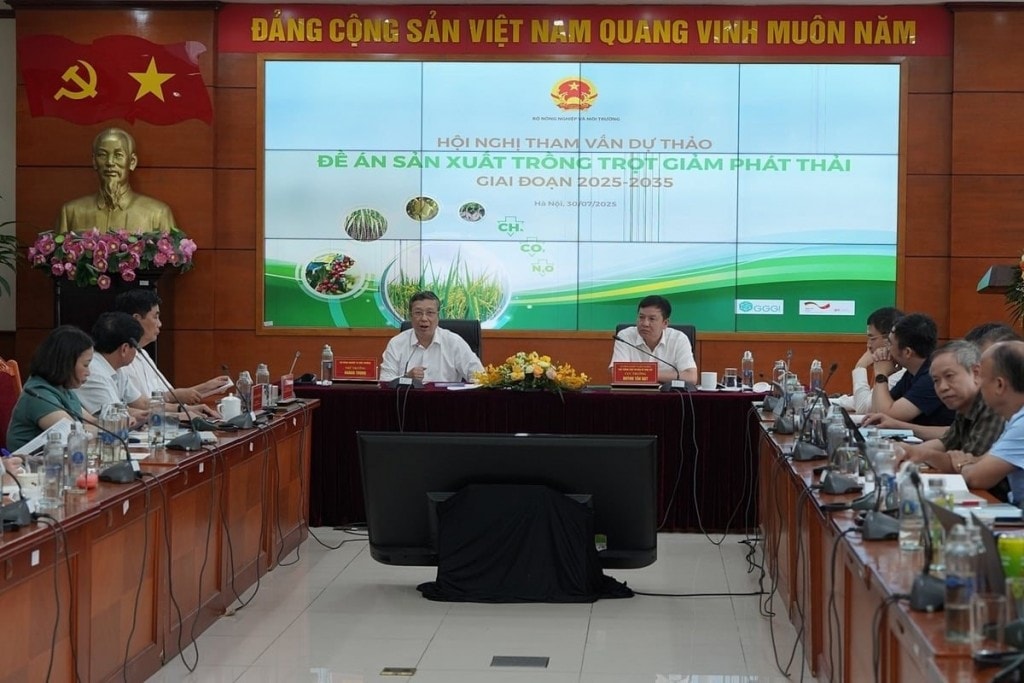 Hội nghị tham vấn Dự thảo “Đề án sản xuất trồng trọt giảm phát thải giai đoạn 2025-2030”, do Bộ Nông nghiệp và Môi trường 