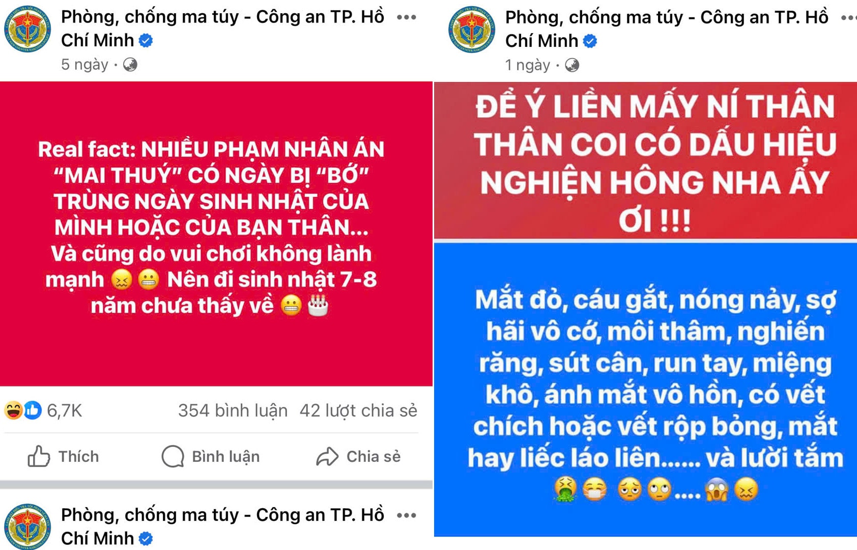 The communication style of the anti-drugs fanpage of Ho Chi Minh City Police is becoming a network phenomenon.-image-shot-man-hinh.jpg