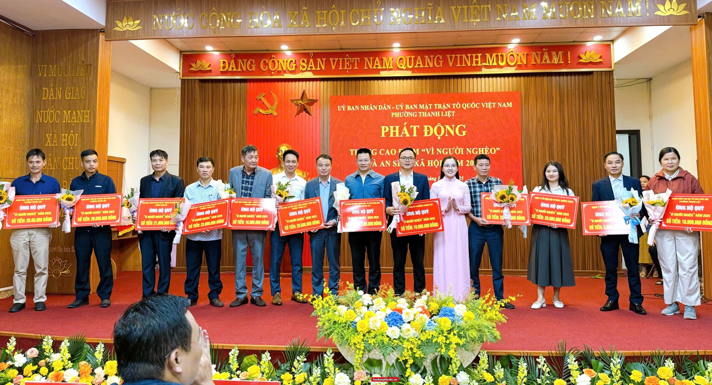 Phường Thanh Liệt phát động Tháng cao điểm ủng hộ Quỹ “Vì người nghèo” và an sinh xã hội