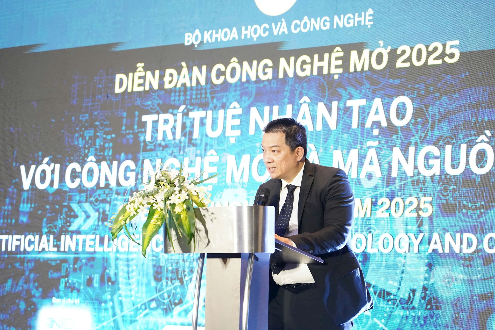 Viện trưởng Viện Công nghệ số và Chuyển đổi số quốc gia Hồ Đức Thắng. Ảnh: BTC