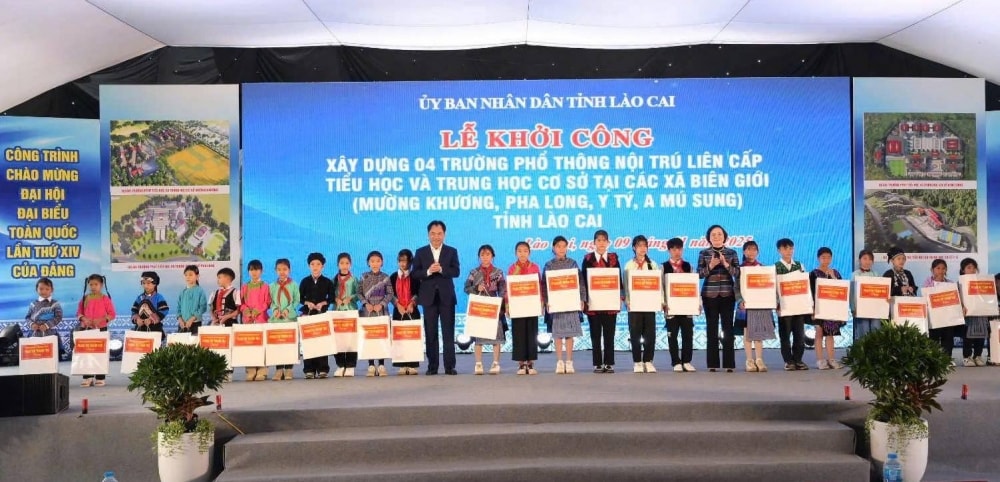 Lào Cai: Khởi công xây dựng 4 ngôi trường tại các xã biên giới