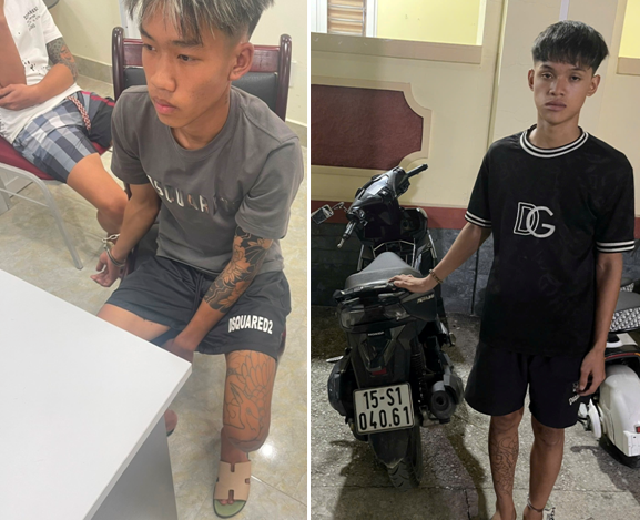 Hải Phòng: Bắt giữ 2 đối tượng cướp tài sản