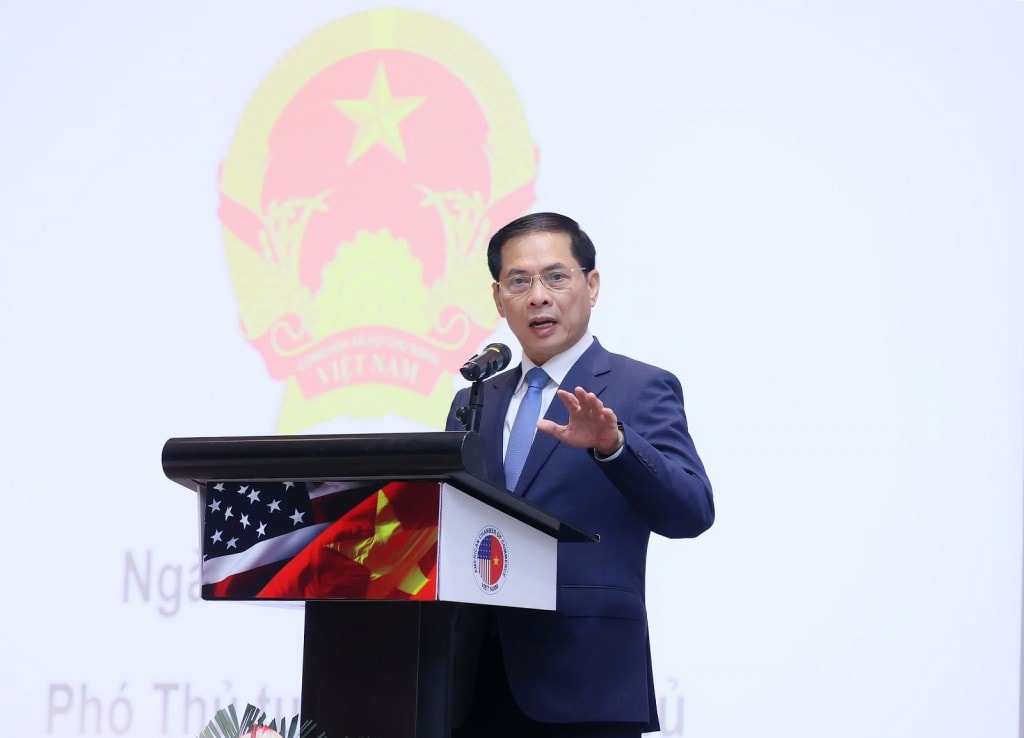 Phó Thủ tướng Bùi Thanh Sơn khẳng định, Việt Nam cam kết sẽ luôn coi trọng thúc đẩy quan hệ hợp tác kinh tế - thương mại công bằng, cùng có lợi với Hoa Kỳ - Ảnh: VGP/Hải Minh