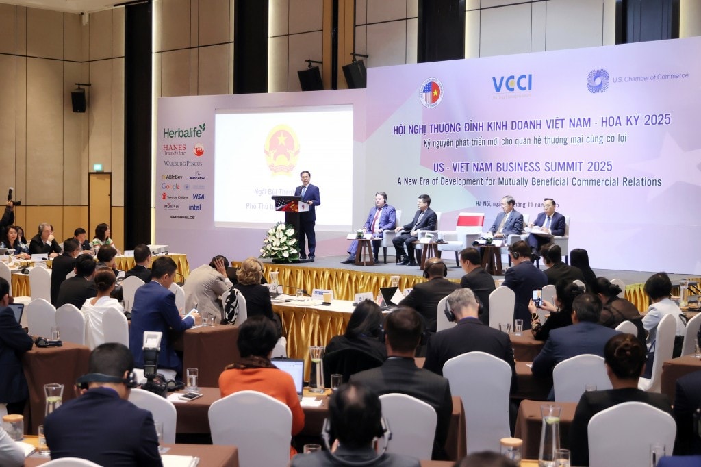 Phó Thủ tướng cho rằng, trong thế giới đầy biến động, chỉ có niềm tin mới tạo nên hợp tác, chỉ có hợp tác mới dẫn đến thịnh vượng, và chỉ có thịnh vượng mới tạo dựng tương lai bền vững - Ảnh: VGP/Hải Minh