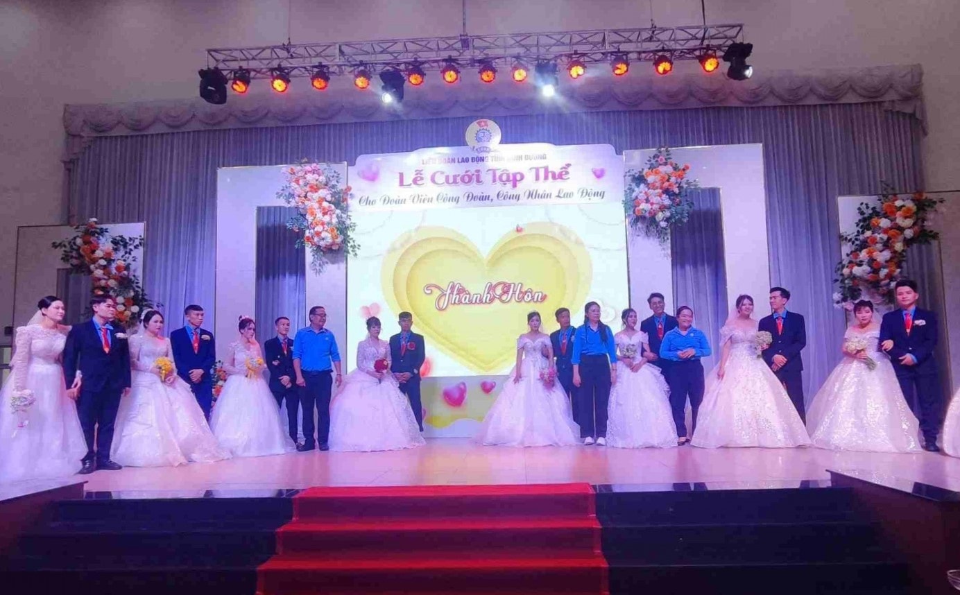 LĐLĐ tỉnh Nghệ An sẽ tặng nhẫn cưới vàng cho các cặp đôi trong Lễ cưới tập thể năm 2025