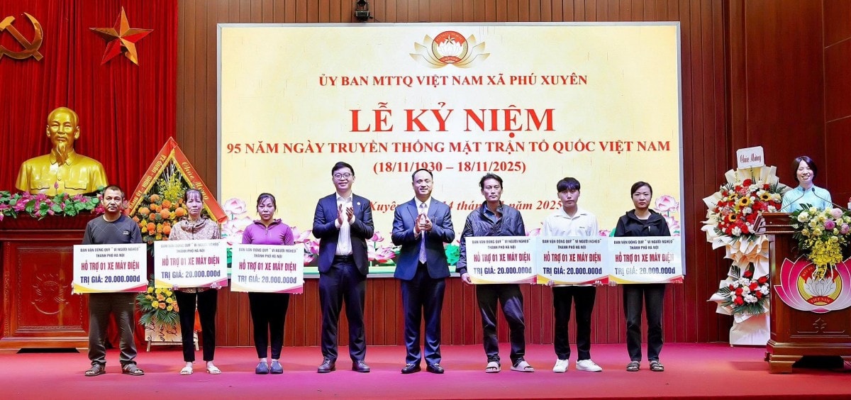 MTTQ xã Phú Xuyên trọng thể kỷ niệm 95 năm Ngày truyền thống MTTQ Việt Nam