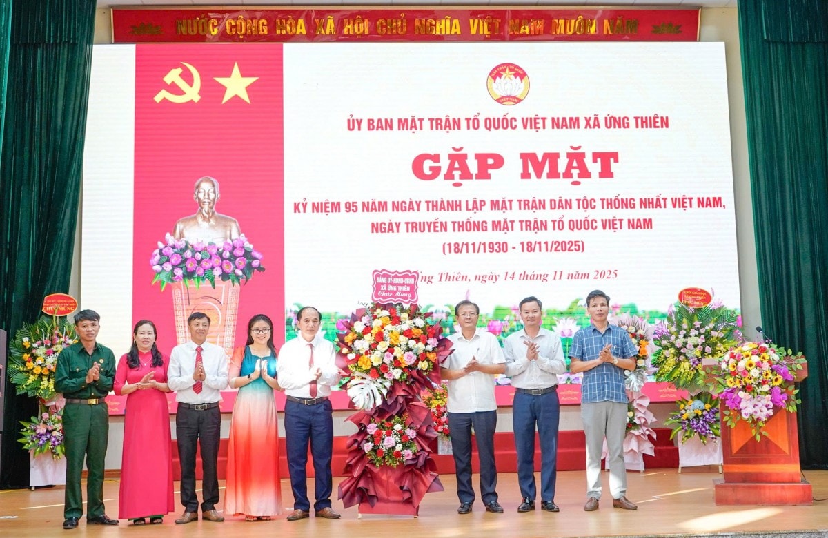 Xã Ứng Thiên: Phát huy tinh thần đại đoàn kết, hoàn thành tốt nhiệm vụ sau sắp xếp đơn vị hành chính
