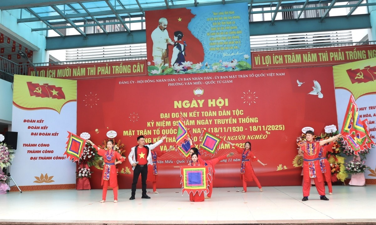 Ngày hội Đại đoàn kết toàn dân tộc phường Văn Miếu - Quốc Tử Giám: Lan tỏa tinh thần gắn kết, xây dựng cộng đồng văn minh