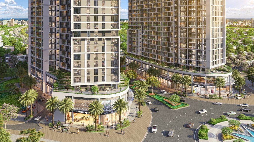 Tổ hợp căn hộ phát triển theo mô hình “all-in-one” tiện nghi. (Ảnh phối cảnh: Sun Property)