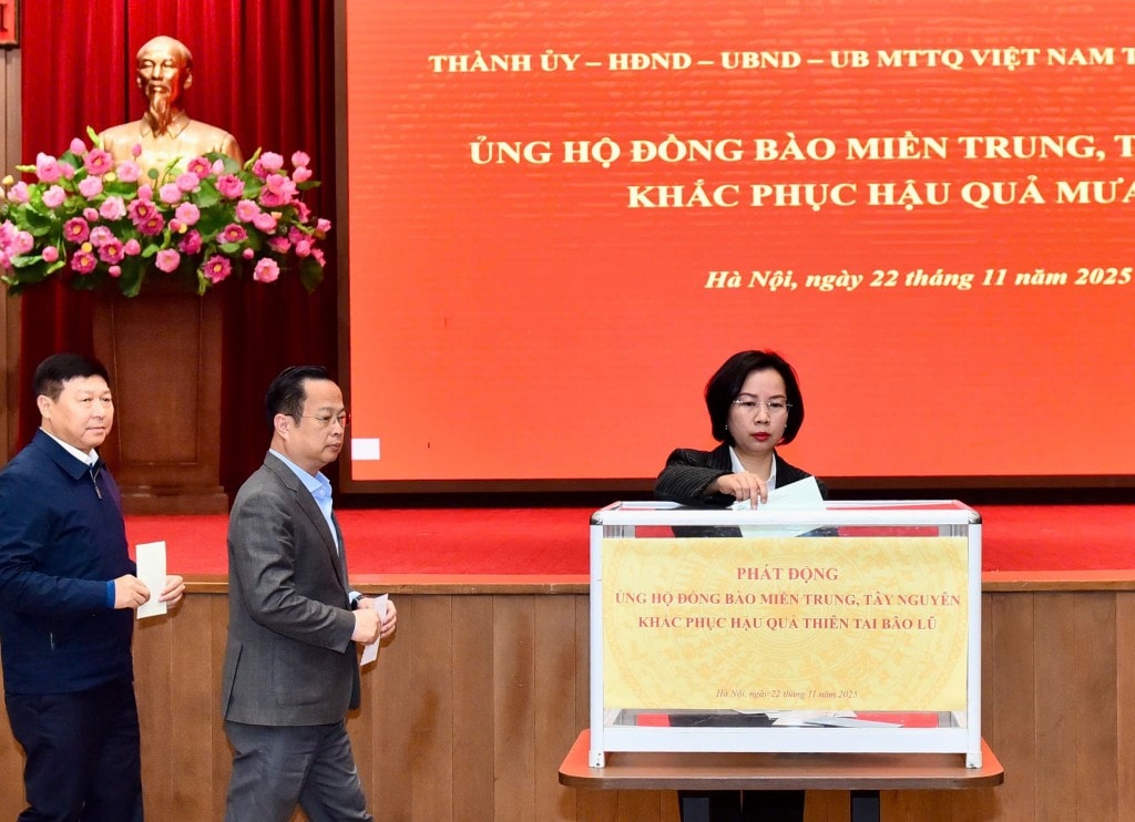 Hà Nội chung tay hướng về đồng bào miền Trung, Tây Nguyên ruột thịt