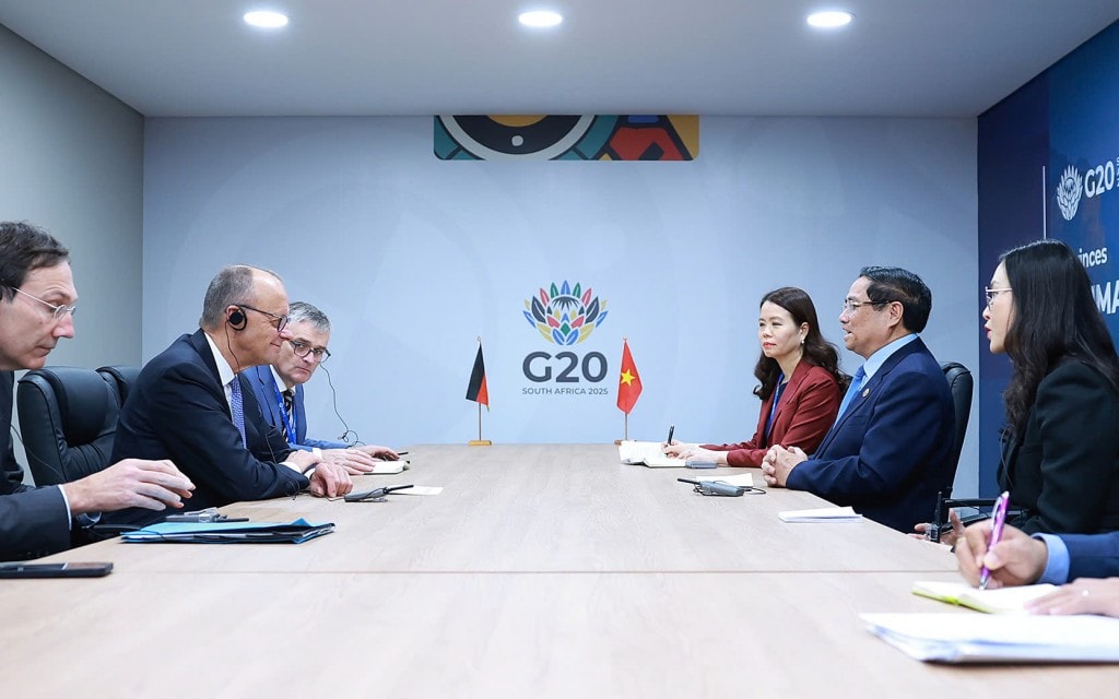 Thủ tướng Đức Friedrich Merz đánh giá cao vai trò và vị thế ngày càng cao của Việt Nam tại khu vực và trên thế giới; mong muốn tăng cường hợp tác với Việt Nam trên nhiều lĩnh vực - Ảnh: VGP/Nhật Bắc