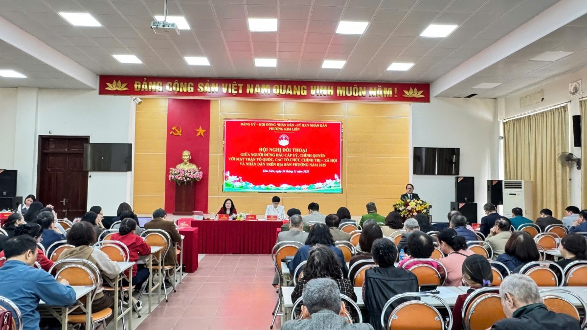 Phường Kim Liên đối thoại với Nhân dân năm 2025: Thẳng thắn, dân chủ, tập trung giải quyết vấn đề dân sinh bức xúc