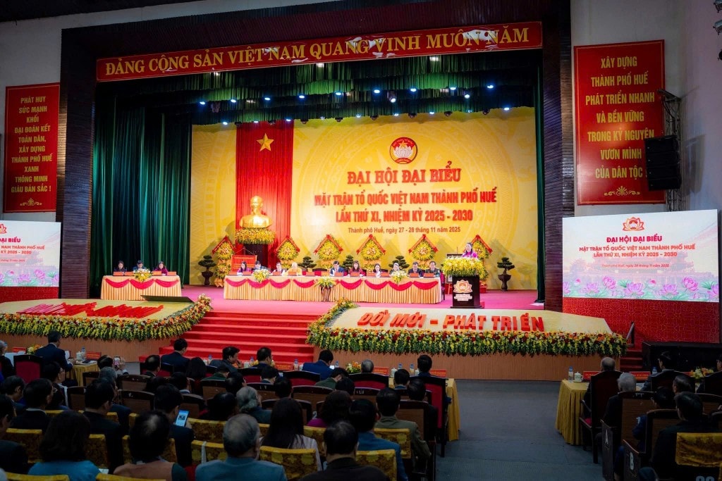 Đại hội đại biểu MTTQ Việt Nam thành phố Huế lần thứ XI, nhiệm kỳ 2025 - 2030 thành công tốt đẹp 