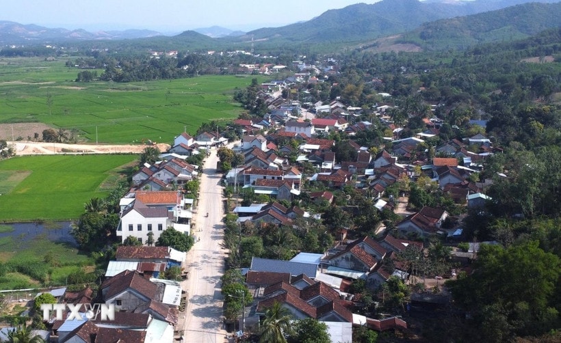 Xã miền núi Xuân Quang 2 (Đồng Xuân, Phú Yên). (Ảnh: Tường Quân/TTXVN)