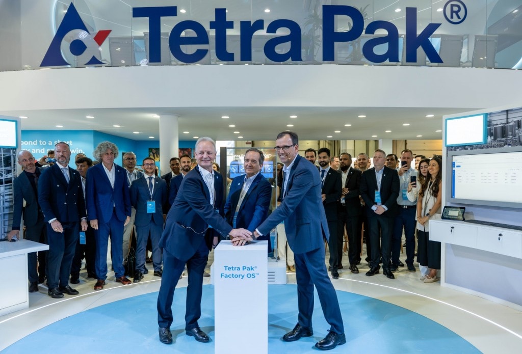 Lễ ra mắt Tetra Pak® Factory OS™ tại event Gulfood Manufacturing Dubai 2025. 