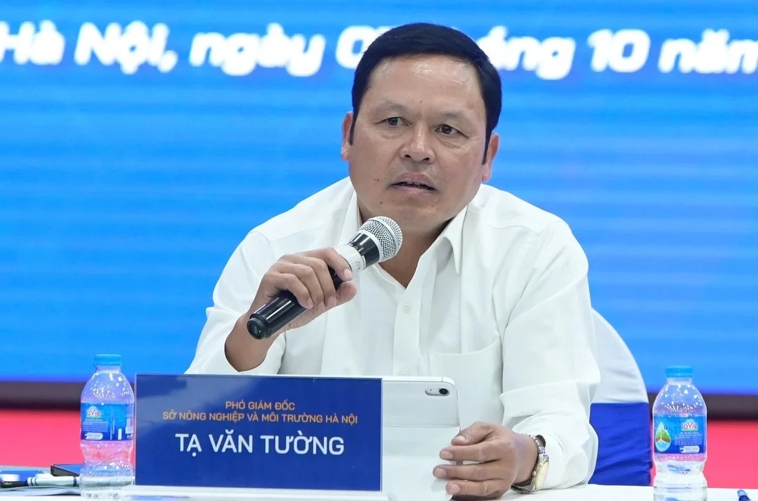 Ông Tạ Văn Tường, Phó Giám đốc Sở NN-MT Hà Nội. Ảnh: Trung Hiếu.