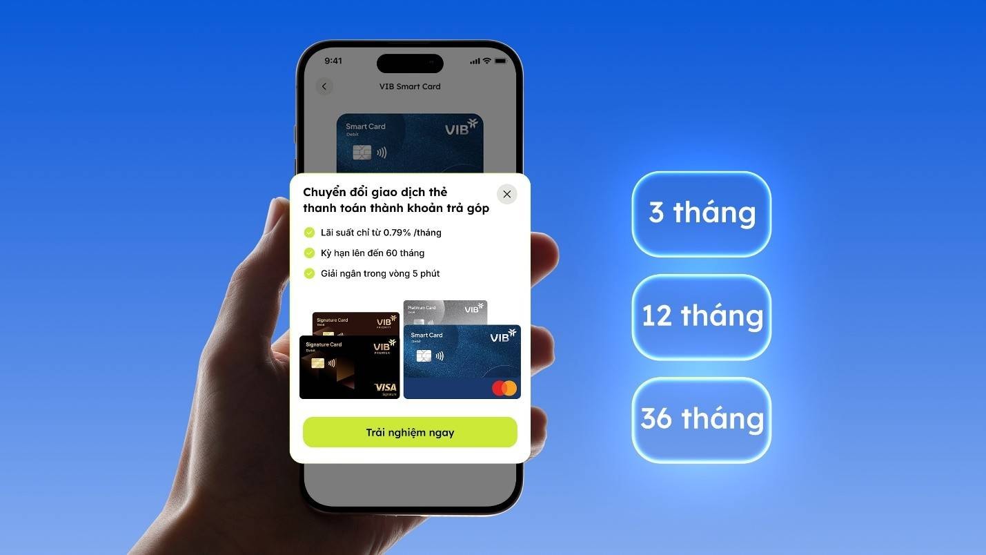 VIB xác lập kỷ lục Ngân hàng đầu tiên triển khai trả góp trên thẻ thanh toán quốc tế - Ảnh 3.